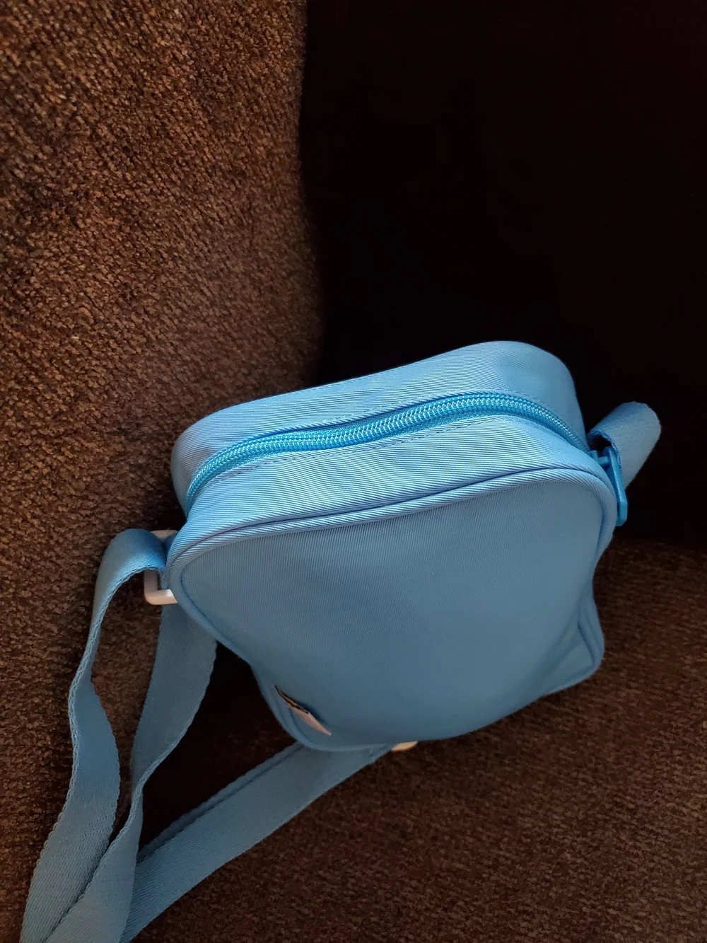 Disney Donald Duck Light Blue Crossbody Bag w/Velcro Patches